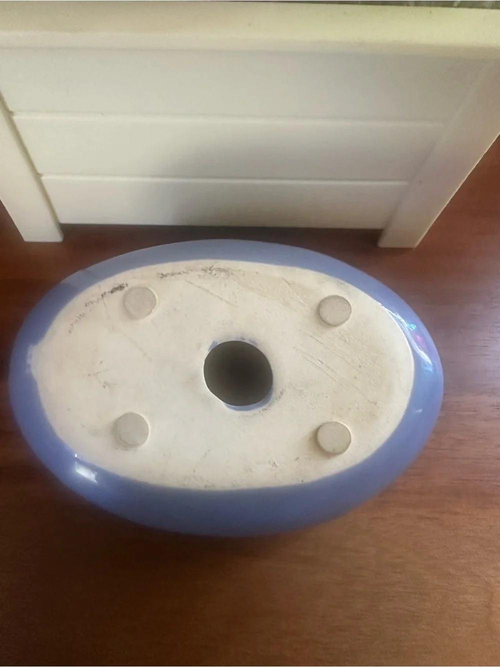 Peace & Love Decorative Ceramic Stones - Blue and Yellow